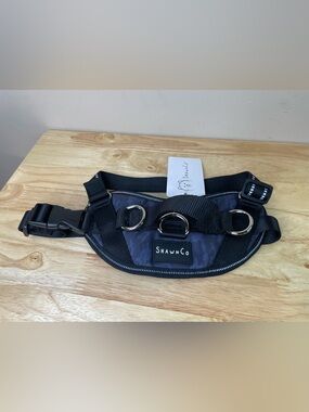 ShawnCo Essential Dog Harness Small Black Dark Blue Camo No Pull Reflective NWT